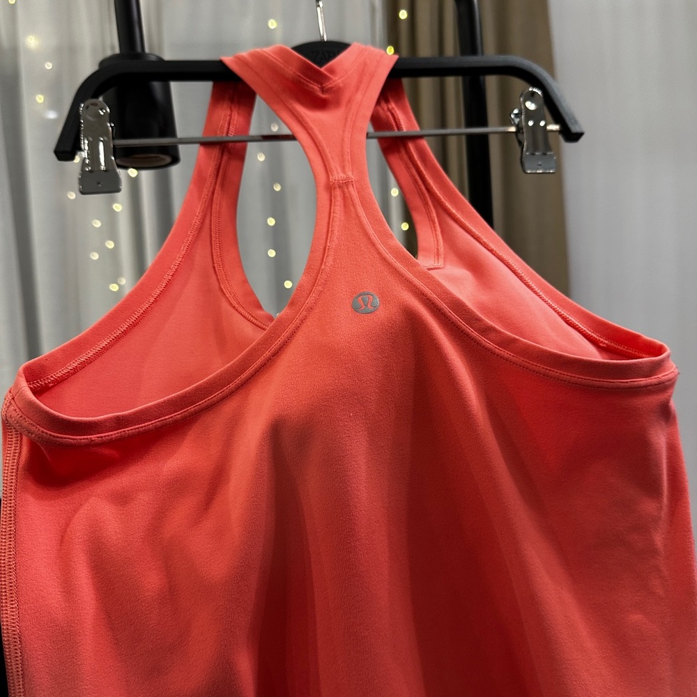 Lululemon Power Y / Racerback Tank – Coral Red - Picture 4 of 10
